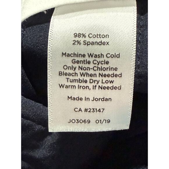 Talbots Slim Crop Chino Pants Women's Size 4P 4 Petite Blue Stretch JO3069 - Picture 9 of 9